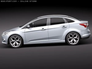 Focus Sedan 2011 3D Model