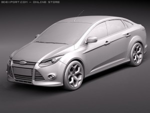 Focus Sedan 2011 Model 3D