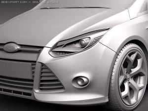 Focus Sedan 2011 3D Model