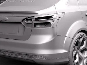 Focus Sedan 2011 3D Model