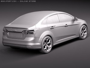 Focus Sedan 2011 Model 3D