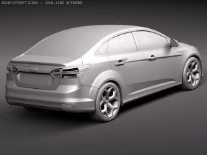 Focus Sedan 2011 3D Model
