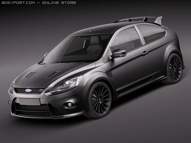 Focus RS 500 2011 3D Model .c4d .max .obj .3ds .fbx .stl .blend 