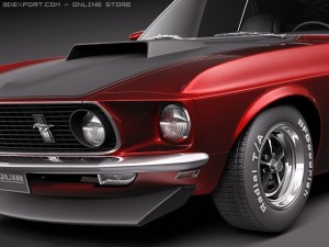Mustang Boss 429 1969 Modelo 3D