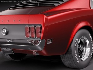 Mustang Boss 429 1969 Modelo 3D