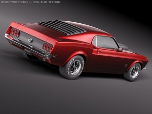 Mustang Boss 429 1969 Modelo 3D