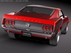 Mustang Boss 429 1969 Modelo 3D