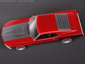 Mustang Boss 429 1969 Modelo 3D