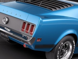 Mustang Boss 302 1970 Model 3D