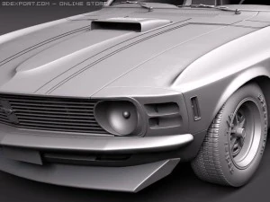 Mustang Boss 302 1970 3D Model
