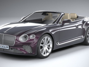 Bentley Continental GT Convertible 2020 3D 모델