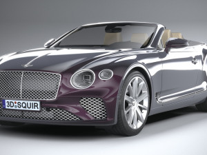 Bentley Continental GT Convertible 2020 3D 모델
