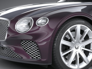 Bentley Continental GT Convertible 2020 3D 모델