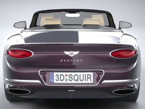 Bentley Continental GT Convertible 2020 3D 모델