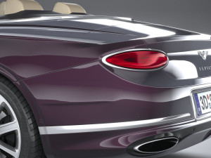 Bentley Continental GT Convertible 2020 3D 모델