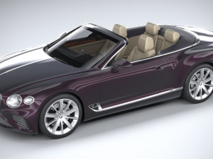 Bentley Continental GT Convertible 2020 3D 모델