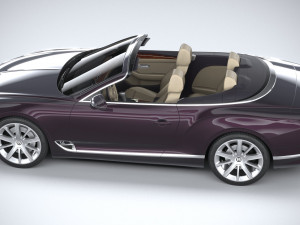 Bentley Continental GT Convertible 2020 3D 모델