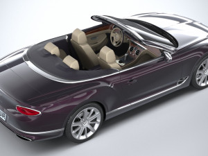 Bentley Continental GT Convertible 2020 3D 모델