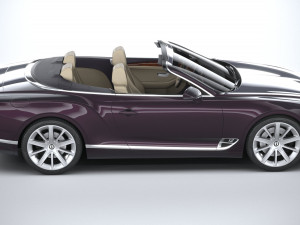 Bentley Continental GT Convertible 2020 3D 모델