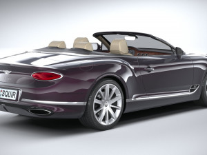 Bentley Continental GT Convertible 2020 3D 모델