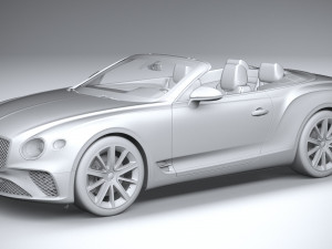 Bentley Continental GT Convertible 2020 3D 모델
