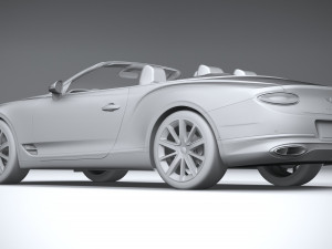 Bentley Continental GT Convertible 2020 3D 모델