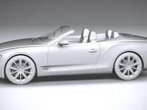 Bentley Continental GT Convertible 2020 3D 모델