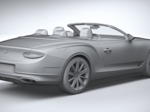 Bentley Continental GT Convertible 2020 3D 모델