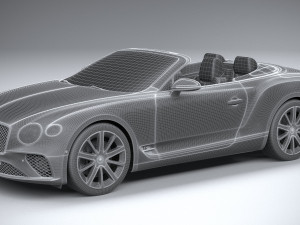 Bentley Continental GT Convertible 2020 3D 모델