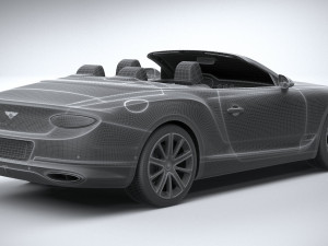 Bentley Continental GT Convertible 2020 3D 모델