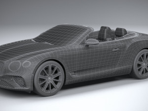 Bentley Continental GT Convertible 2020 3D 모델
