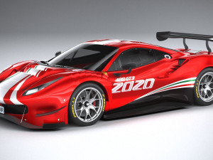 Ferrari 488 GT3 Evo 2020 3D 모델