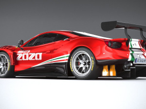 Ferrari 488 GT3 Evo 2020 3D मॉडल