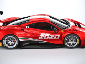 Ferrari 488 GT3 Evo 2020 3D Model