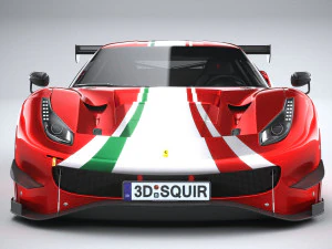 Ferrari 488 GT3 Evo 2020 3D Model