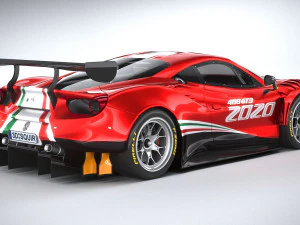 Ferrari 488 GT3 Evo 2020 3D Model