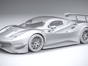 Ferrari 488 GT3 Evo 2020 3D मॉडल