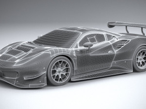 Ferrari 488 GT3 Evo 2020 3D मॉडल