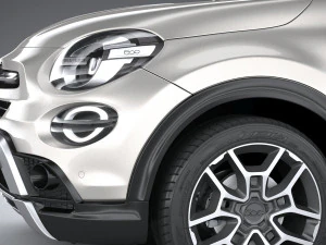 Fiat 500X 2019 3D Model