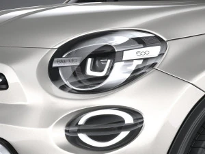 Fiat 500X 2019 3D Model