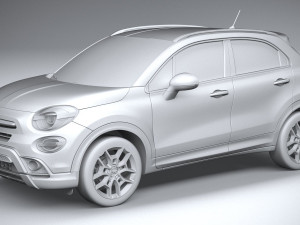 Fiat 500X 2019 3D Modell