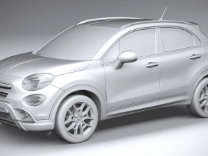 Fiat 500X 2019 3D Model