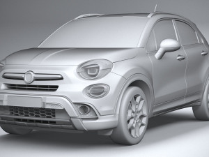Fiat 500X 2019 3D Modell