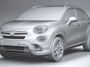 Fiat 500X 2019 3D Model
