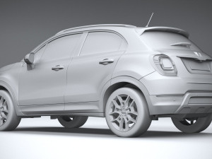 Fiat 500X 2019 3D Modell