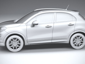 Fiat 500X 2019 3D Modell