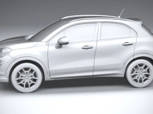 Fiat 500X 2019 3D Model