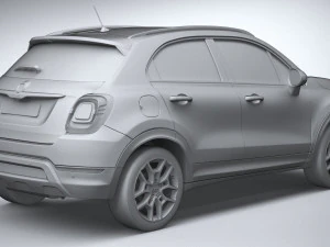 Fiat 500X 2019 3D Model