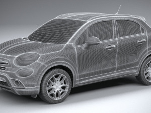 Fiat 500X 2019 3D Modell
