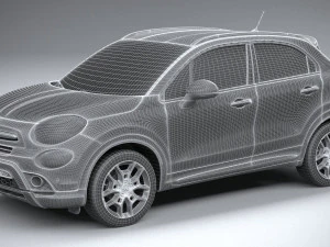 Fiat 500X 2019 3D Model